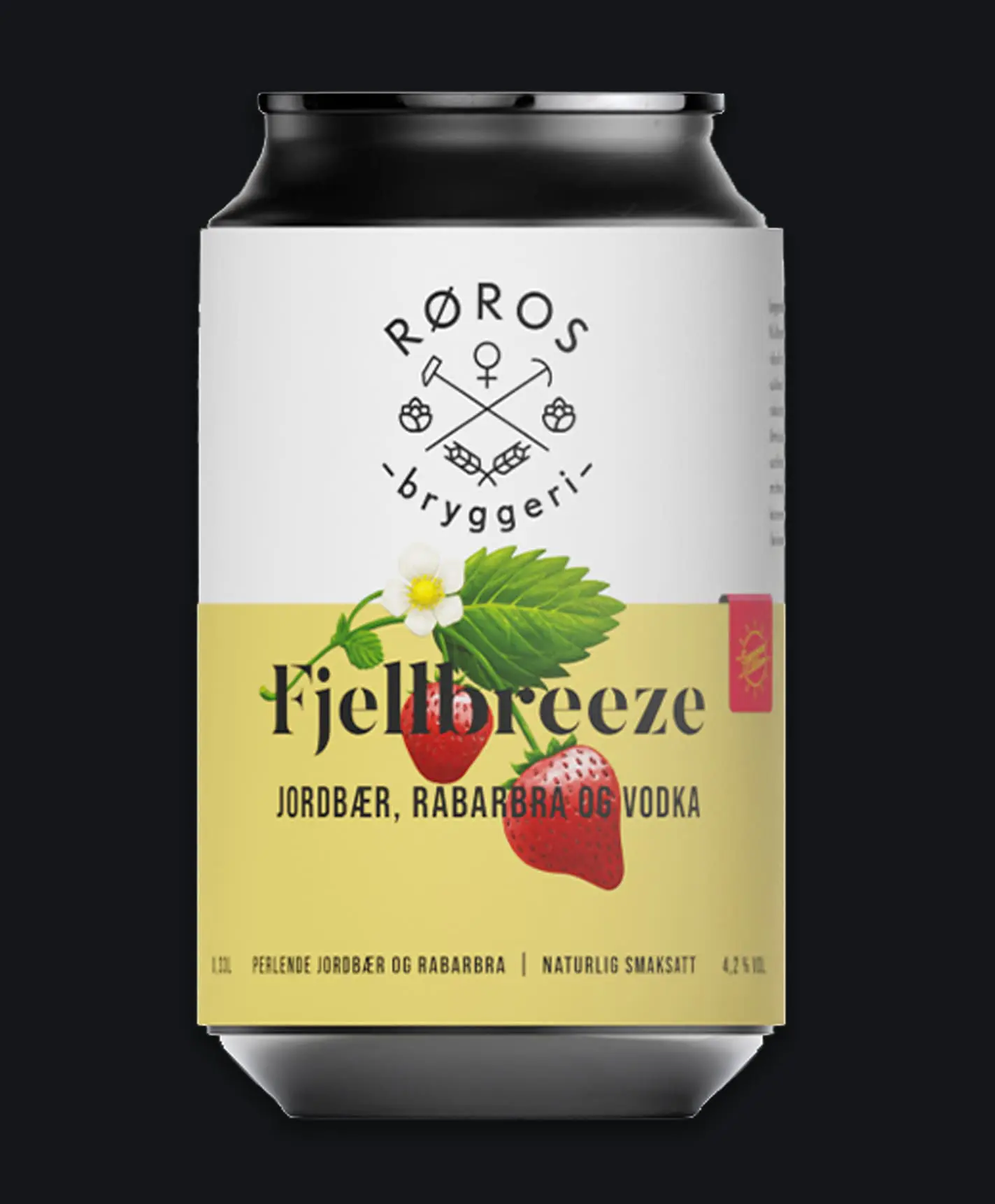 Fjellbreeze med jordbær, rabarbra og vodka.