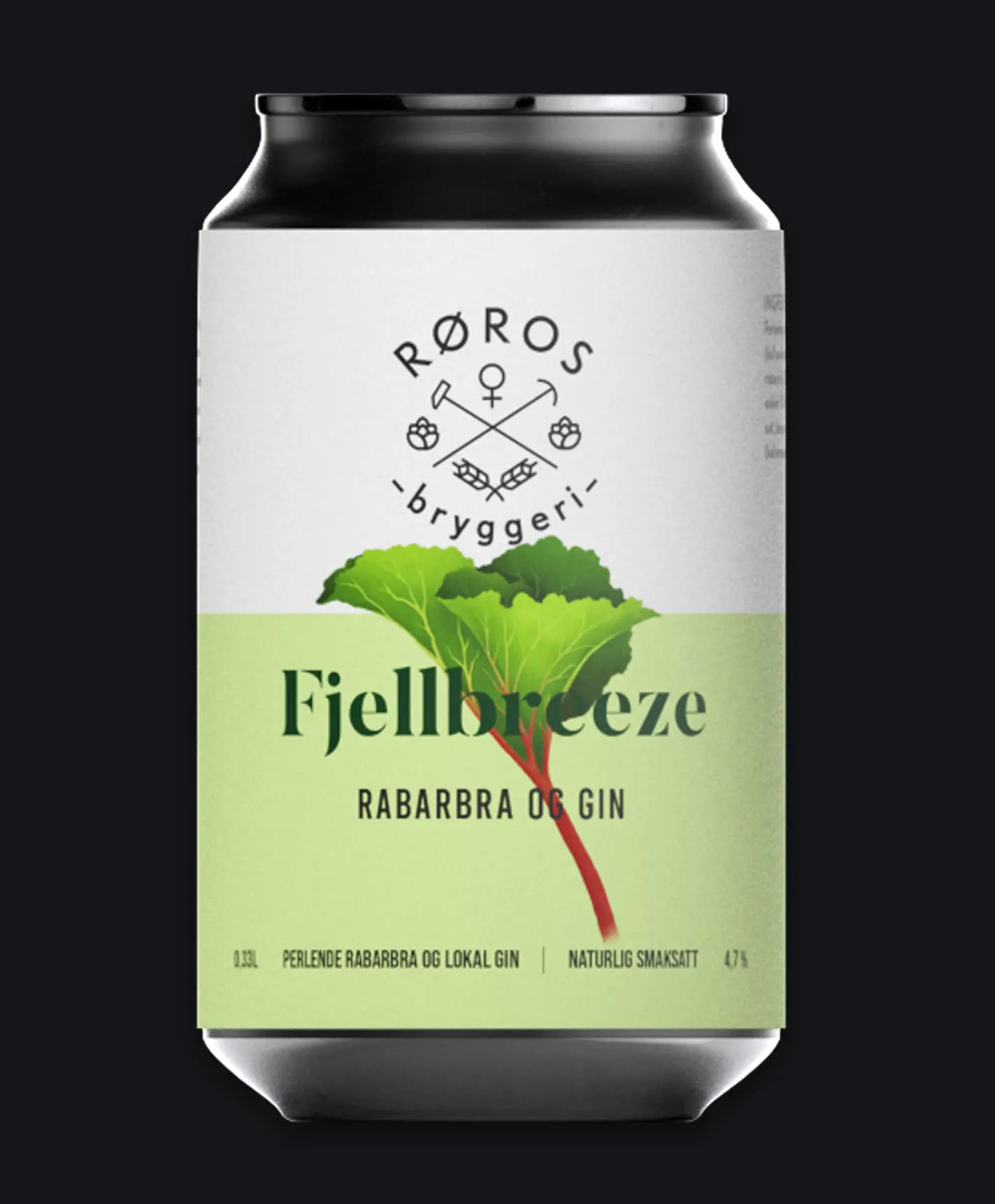 Fjellbreeze med rabarbra og gin.