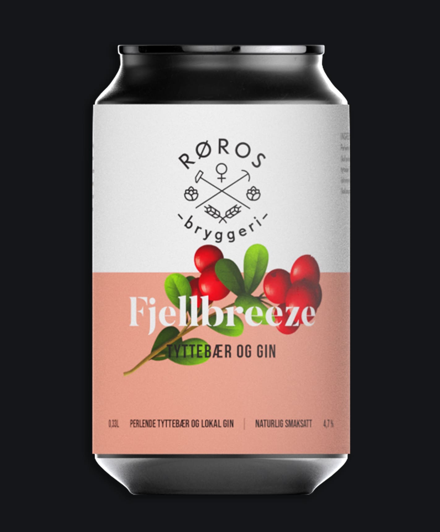 Fjellbreeze med tyttebær og gin • Røros Bryggeri og Mineralvannfabrikk