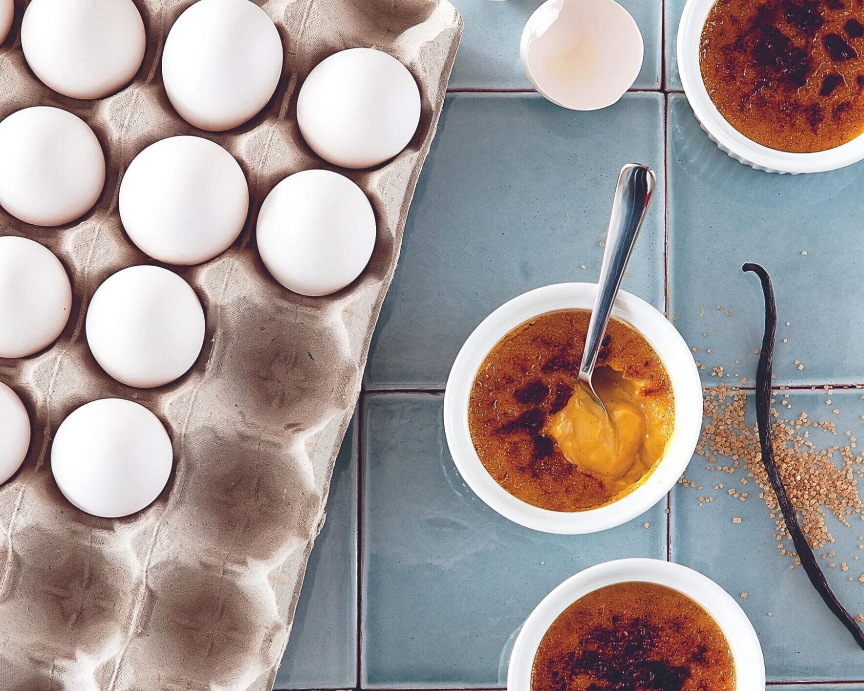 Créme brûlée med bayerøl. Foto: Rob Veldhuis.