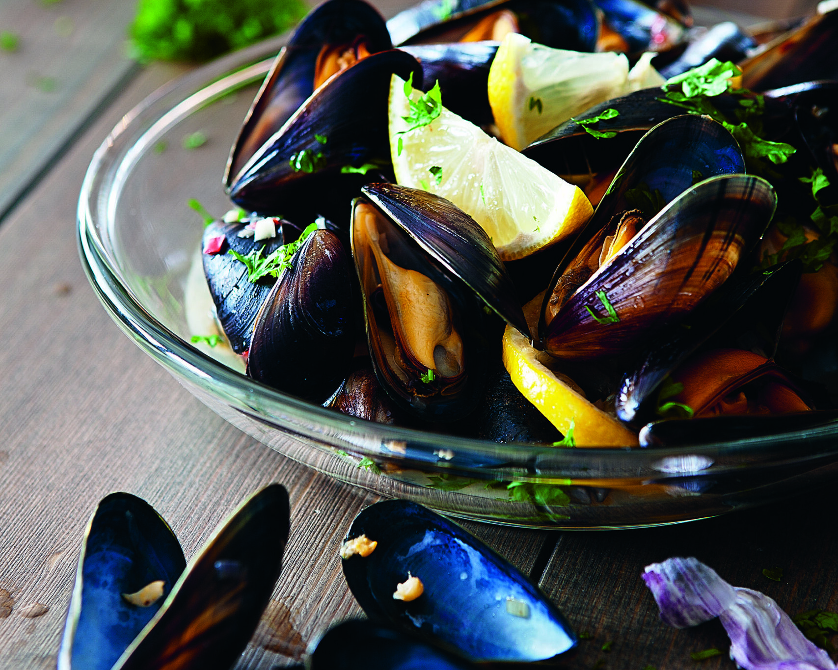 Øldampede blåskjell. Foto: Rob Veldhuis.