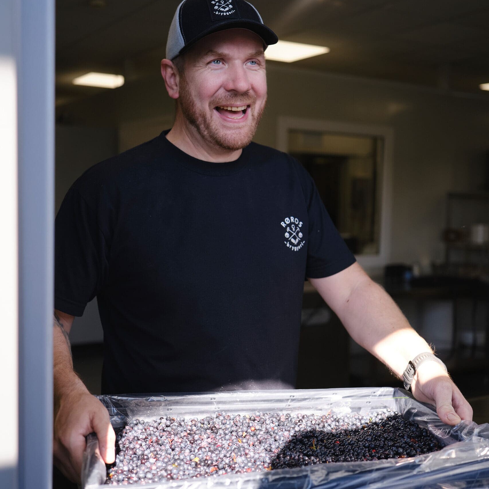 Bærmottak på Røros bryggeri og mineralvannfabrikk. Foto: Tom Gustavsen.